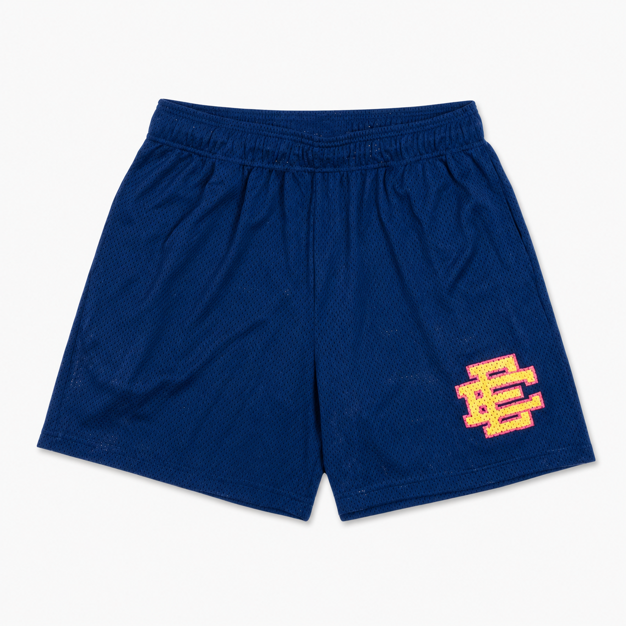 Navy Sunset mesh shorts - lifestyle view