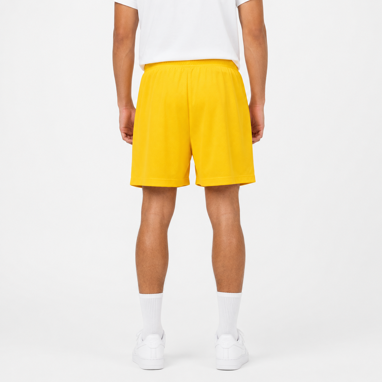 Sun Gold mesh shorts - side view