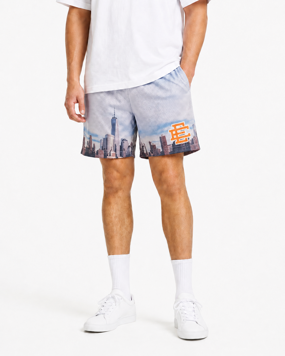Skyline Wash mesh shorts - front angle view