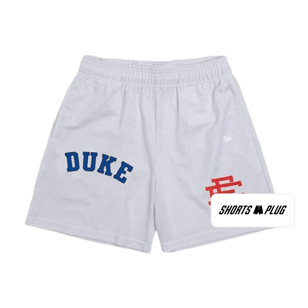 Duke White mesh shorts - front product view