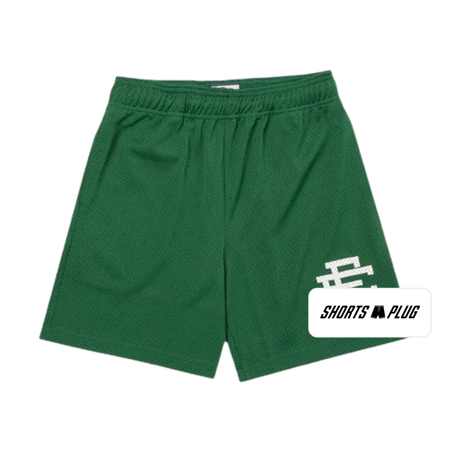 Field Green mesh shorts - front product view