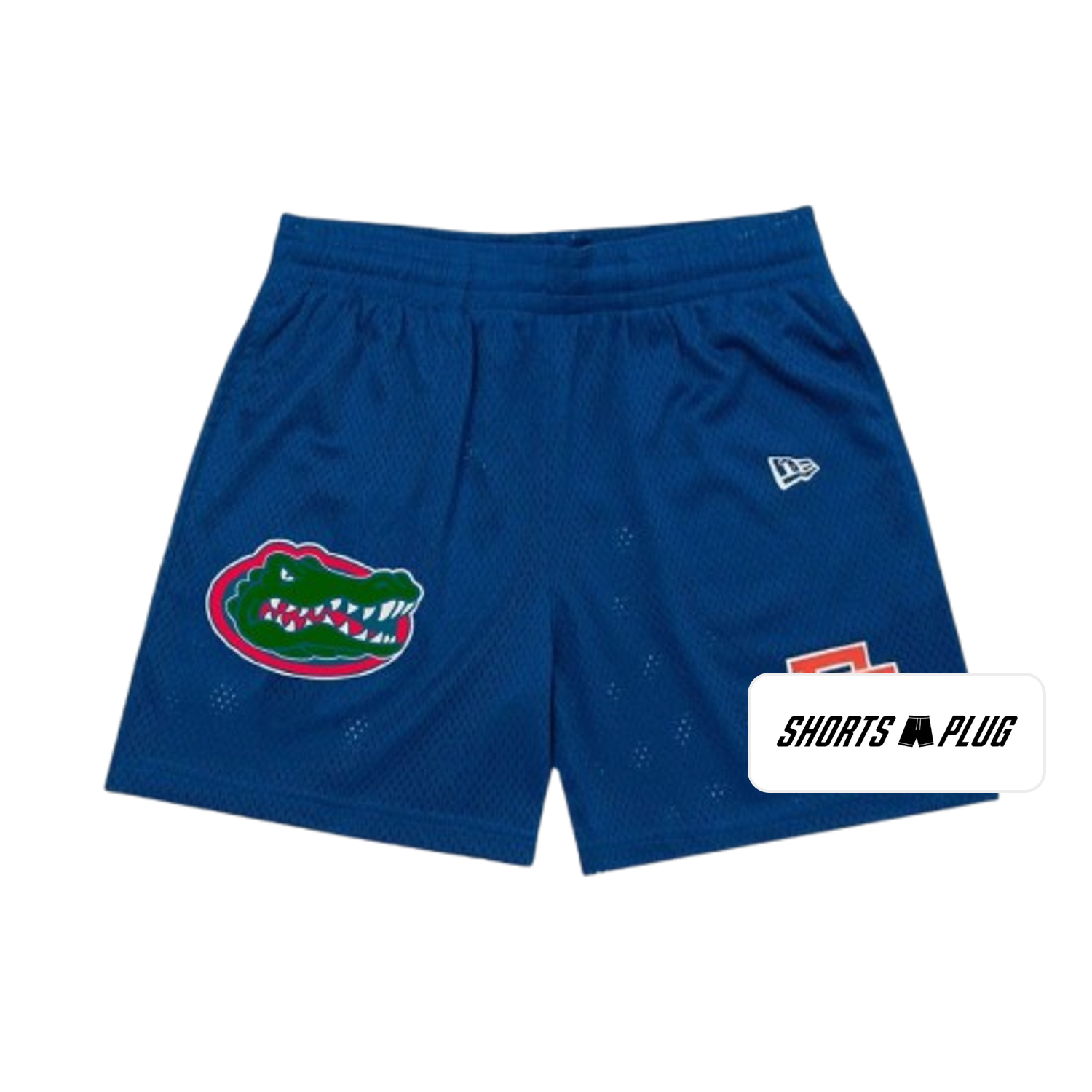 Gators Blue mesh shorts - front product view