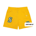 Gold Mariners mesh shorts - front product view