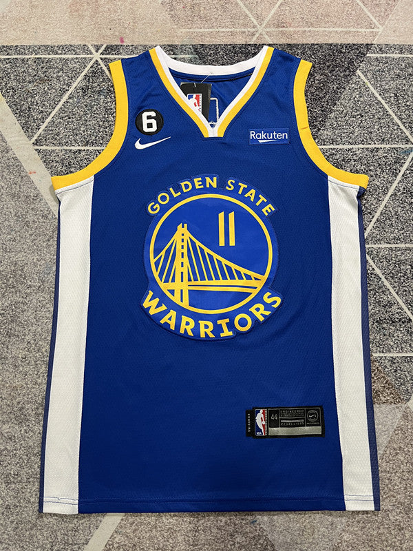 Golden State Blue Basketball Jersey #11 front view [SPMERGE:P011:front]