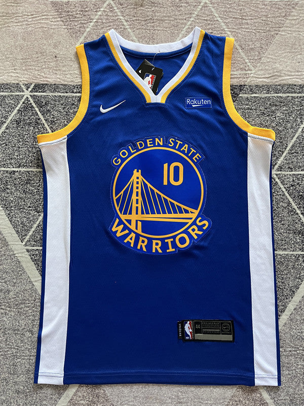 Golden State Blue Basketball Jersey #10 front view [SPMERGE:P172:front]