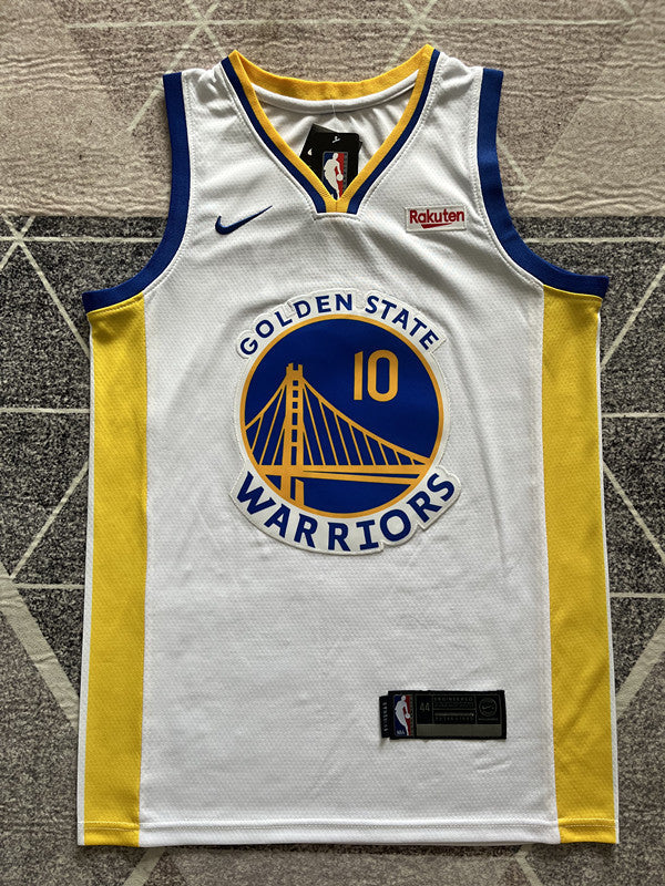 Golden State White Basketball Jersey #10 front view [SPMERGE:P171:front]