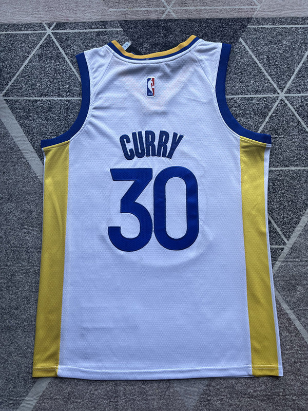 Golden State White Basketball Jersey #30 back view [SPMERGE:P174:back]