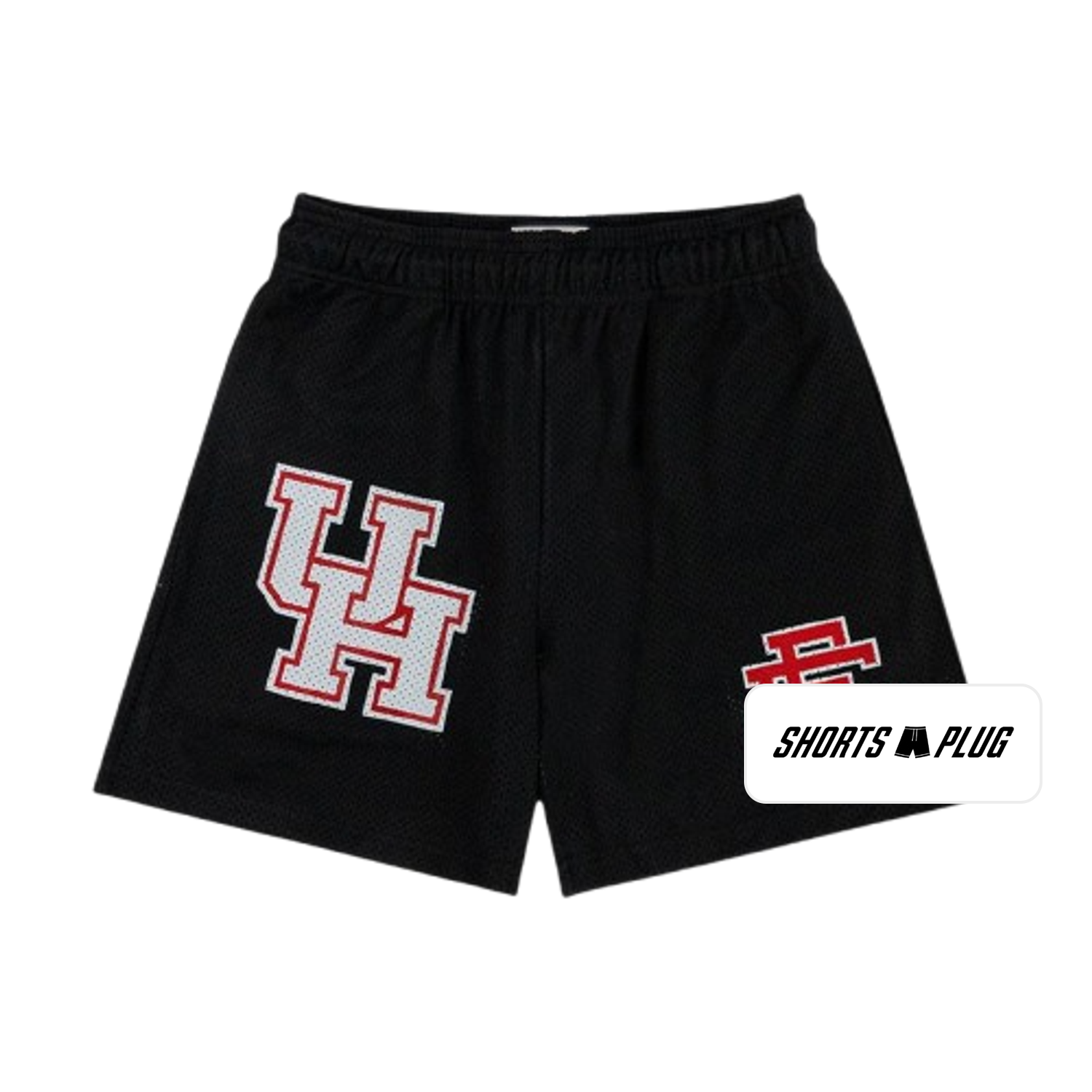 Houston Black mesh shorts - front product view