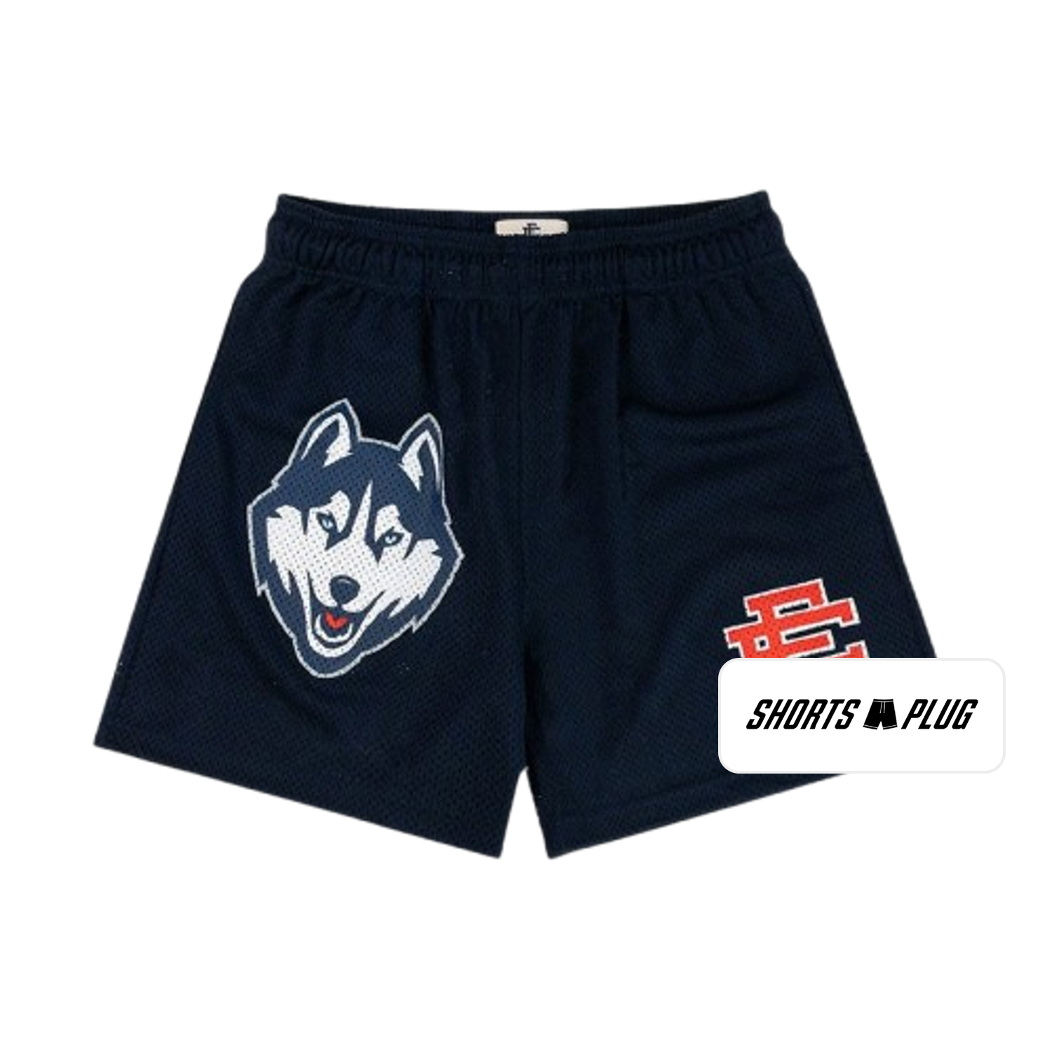 Husky Navy mesh shorts - front product view