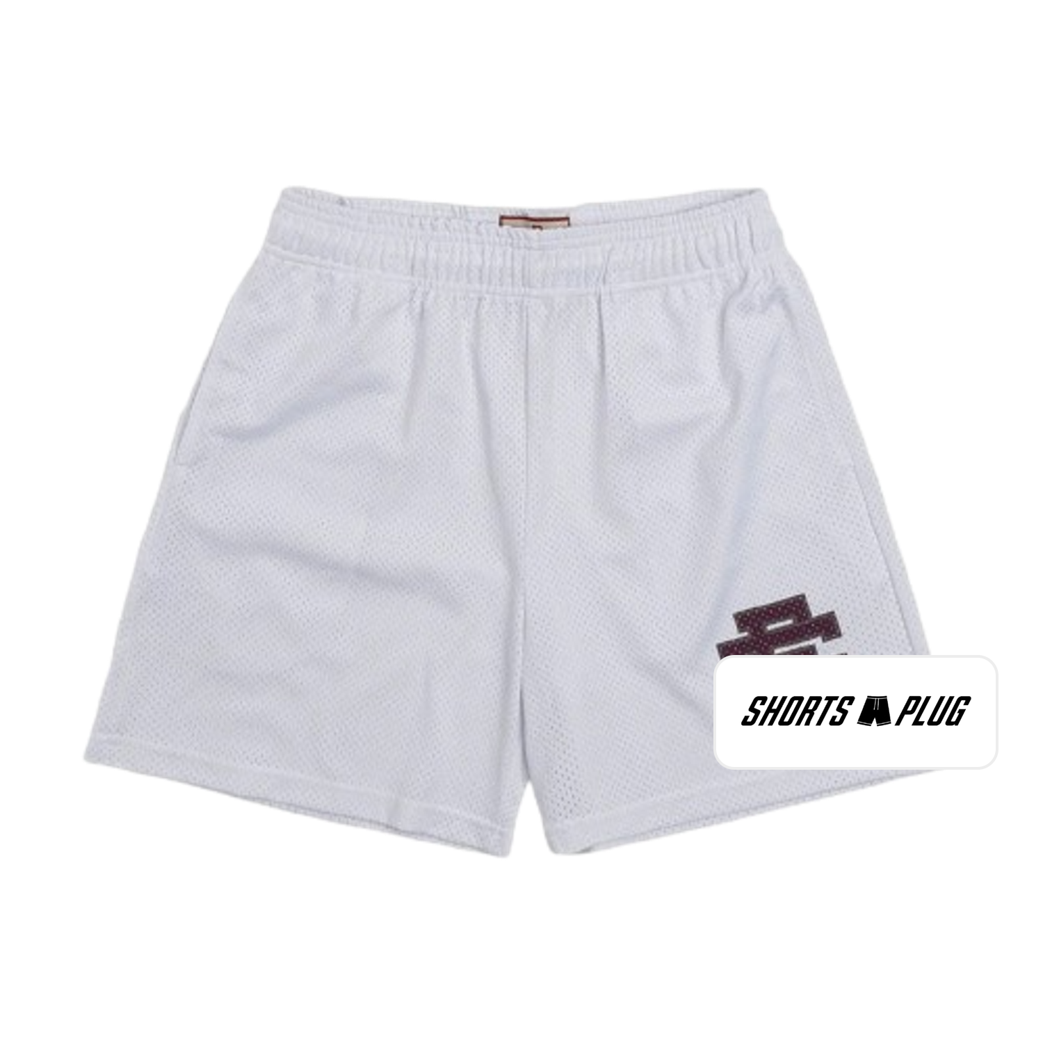 Ice Blue mesh shorts - front product view