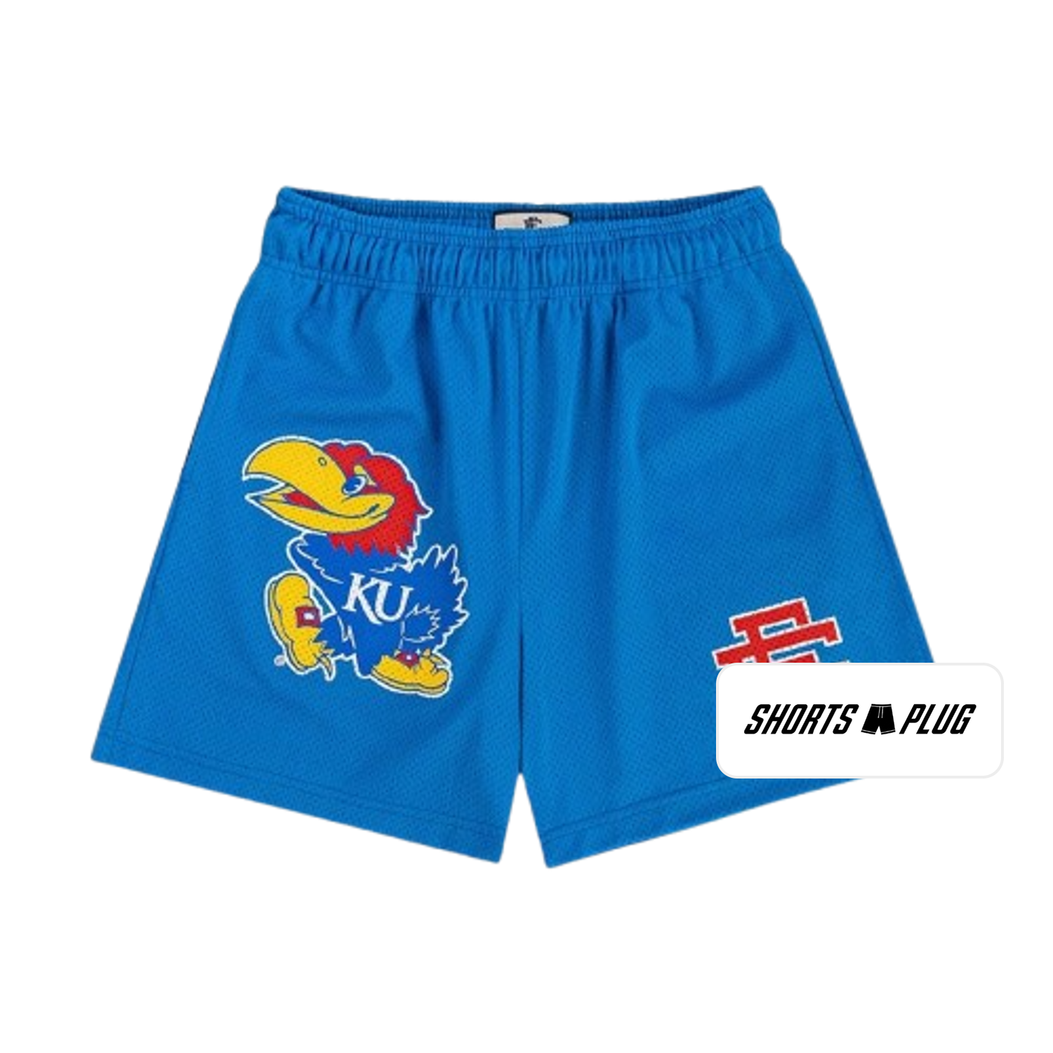 Kansas Blue mesh shorts - front product view