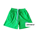 Kelly Green mesh shorts - front product view