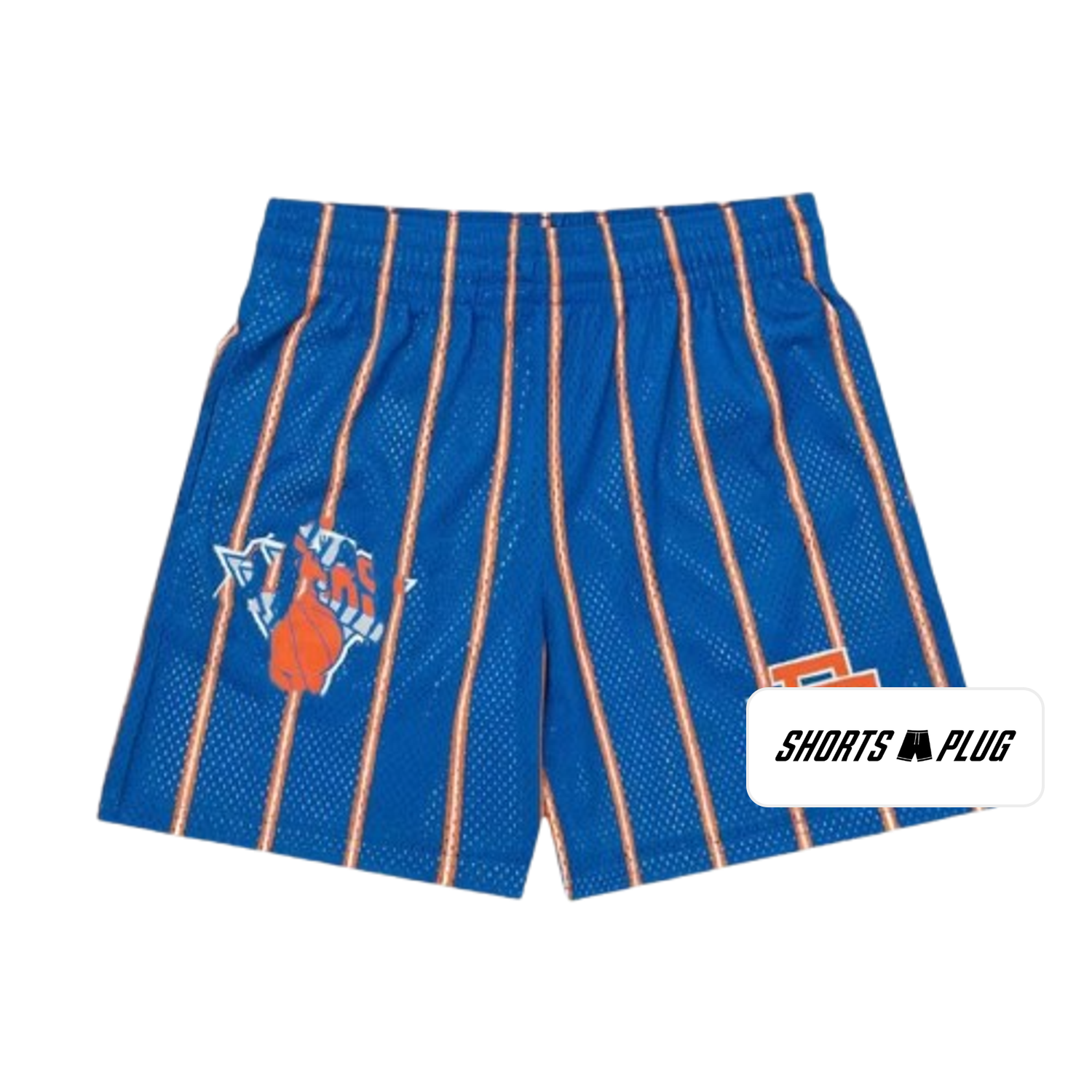 Knicks Royal Stripe mesh shorts - front product view