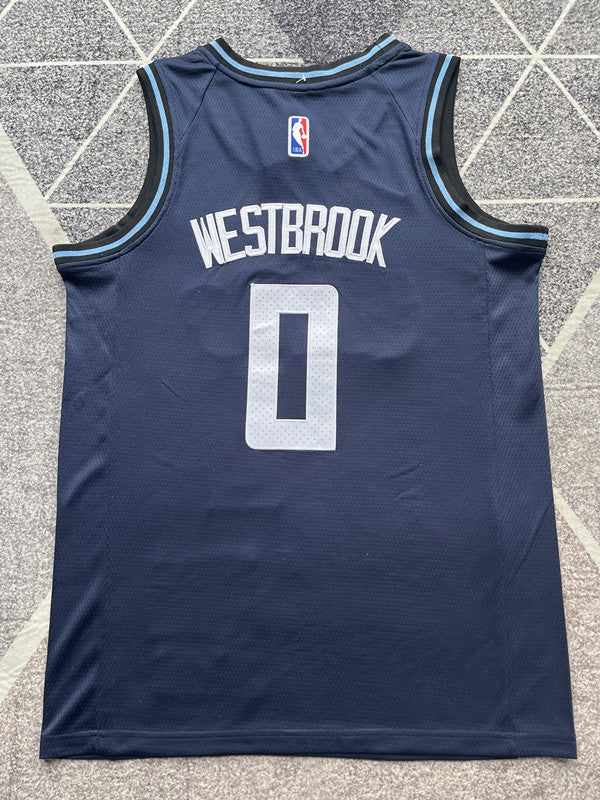LA Clippers 2024 Navy City Edition Basketball Jersey #0 back view [SPMERGE:P059:back]