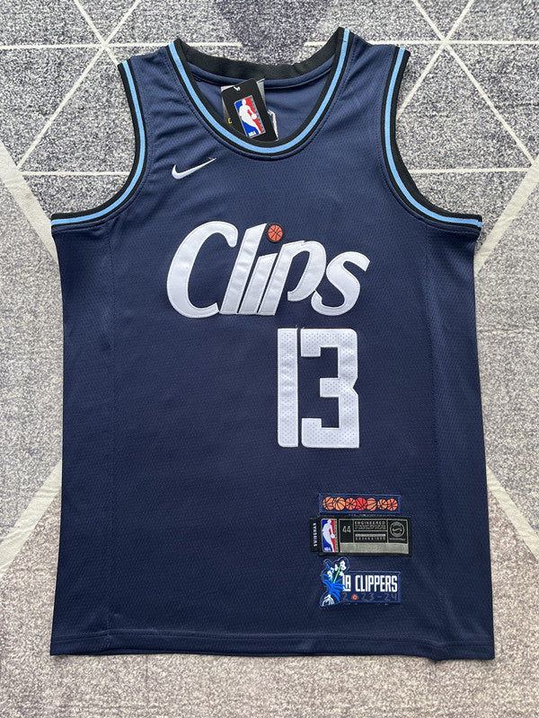 LA Clippers 2024 Navy City Edition Basketball Jersey #13 front view [SPMERGE:P060:front]