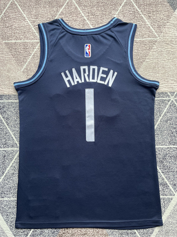 LA Clippers 2024 Navy City Edition Basketball Jersey #1 back view [SPMERGE:P061:back]