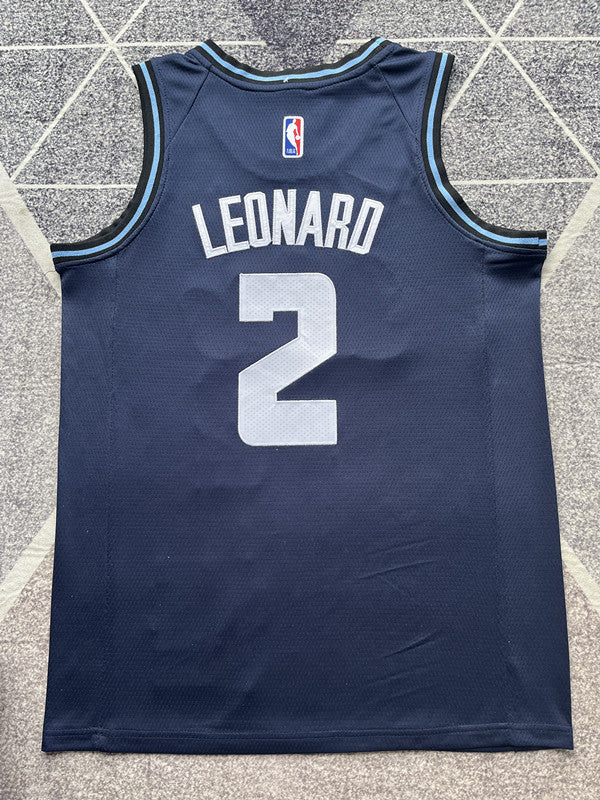 LA Clippers 2024 Navy City Edition Basketball Jersey #2 back view [SPMERGE:P062:back]