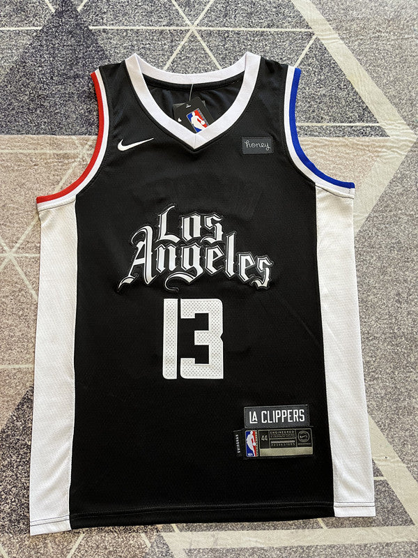 LA Clippers Black City Edition Basketball Jersey #13 front view [SPMERGE:P194:front]