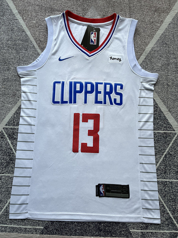 LA Clippers White Basketball Jersey #13 front view [SPMERGE:P023:front]