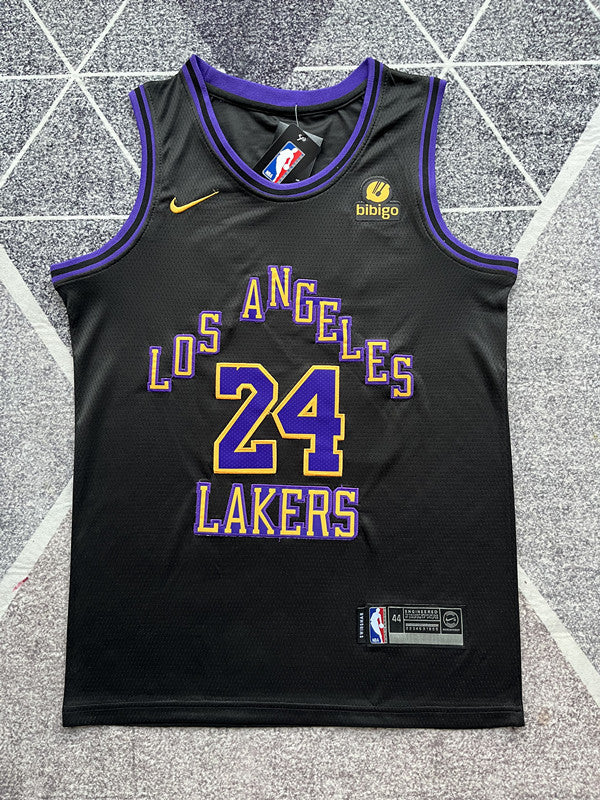 LA Lakers 2024 Black City Edition Basketball Jersey #24 front view [SPMERGE:P064:front]