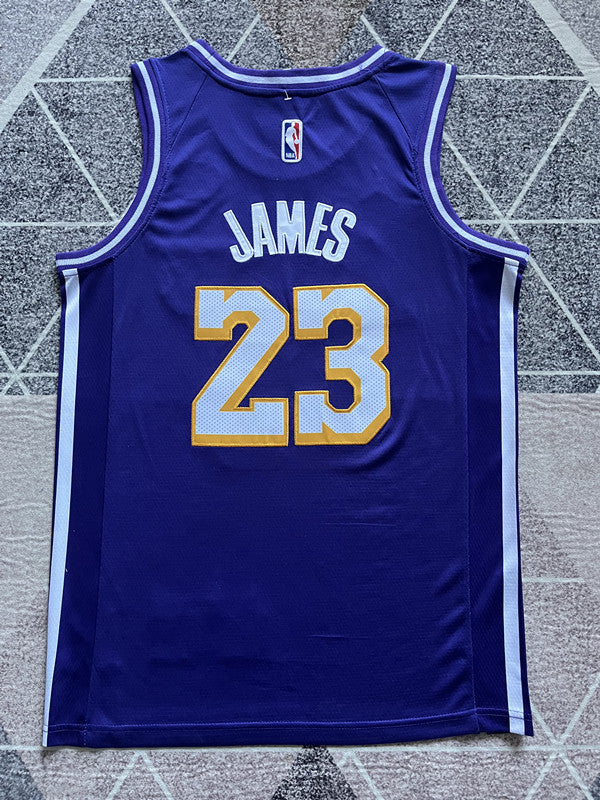 LA Lakers 2026 Purple Statement Edition Basketball Jersey #23 back view [SPMERGE:P098:back]