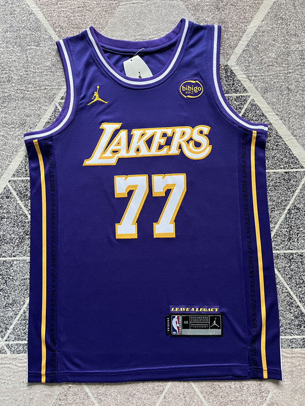 LA Lakers 2026 Purple Statement Edition Basketball Jersey #77 front view [SPMERGE:P099:front]