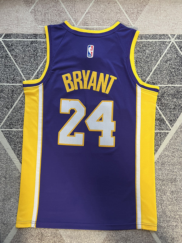 LA Lakers Purple Retirement Edition Basketball Jersey #24 back view [SPMERGE:P235:back]