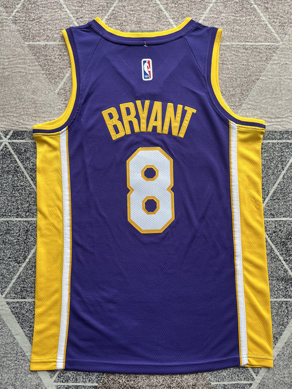 LA Lakers Purple Retirement Edition Basketball Jersey #8 back view [SPMERGE:P258:back]
