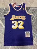 LA Lakers Purple Retro Basketball Jersey #32 front view [SPMERGE:P244:front]