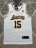 LA Lakers White Basketball Jersey #15 front view [SPMERGE:P211:front]
