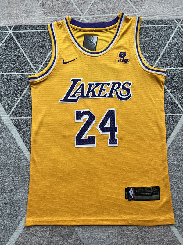 LA Lakers Yellow Basketball Jersey #24 front view [SPMERGE:P236:front]