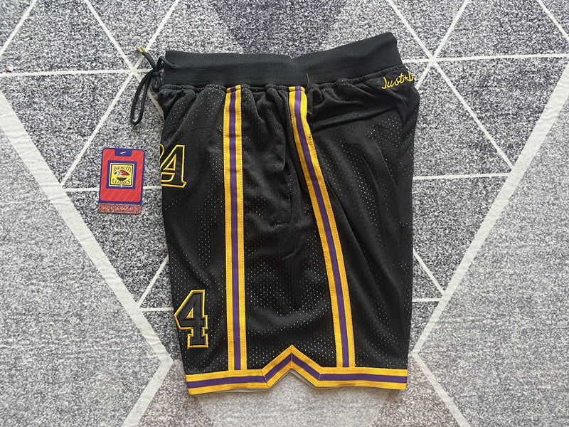 Black Mamba premium basketball shorts, side panel detail