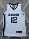 White Memphis Grizzlies basketball jersey, full front view