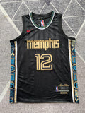 Black Memphis Grizzlies basketball jersey, full front view