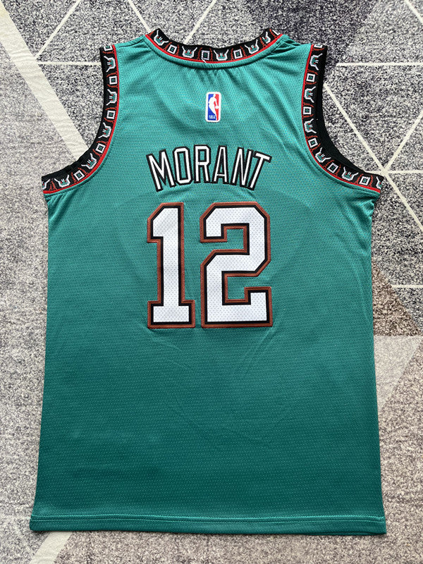 Green Memphis Grizzlies basketball jersey, full back view