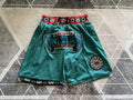 Green Memphis Grizzlies premium basketball shorts, full front view