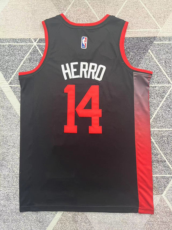 Miami 2024 Black City Edition Basketball Jersey #14 back view [SPMERGE:P066:back]
