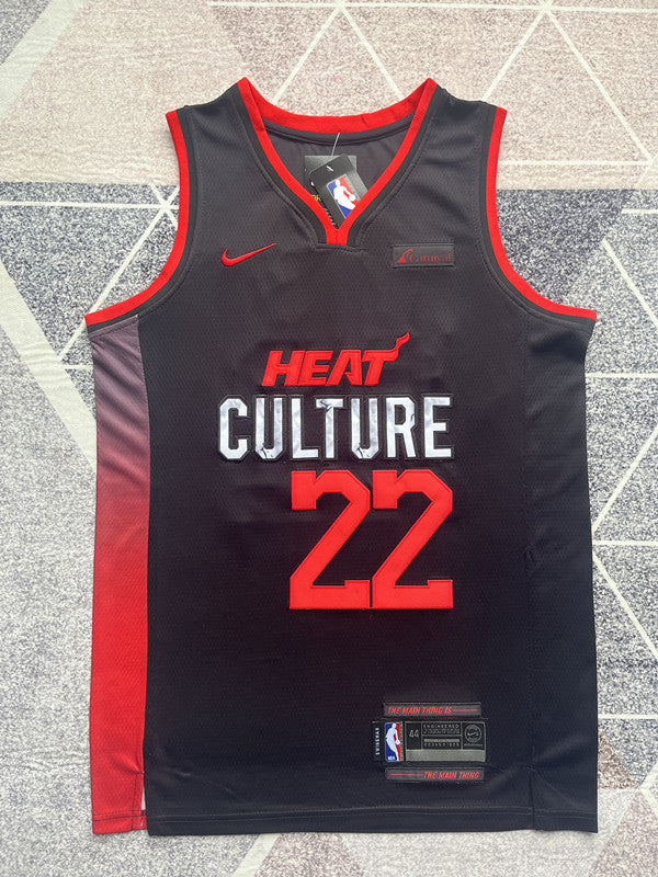 Miami 2024 Black City Edition Basketball Jersey #22 front view [SPMERGE:P067:front]