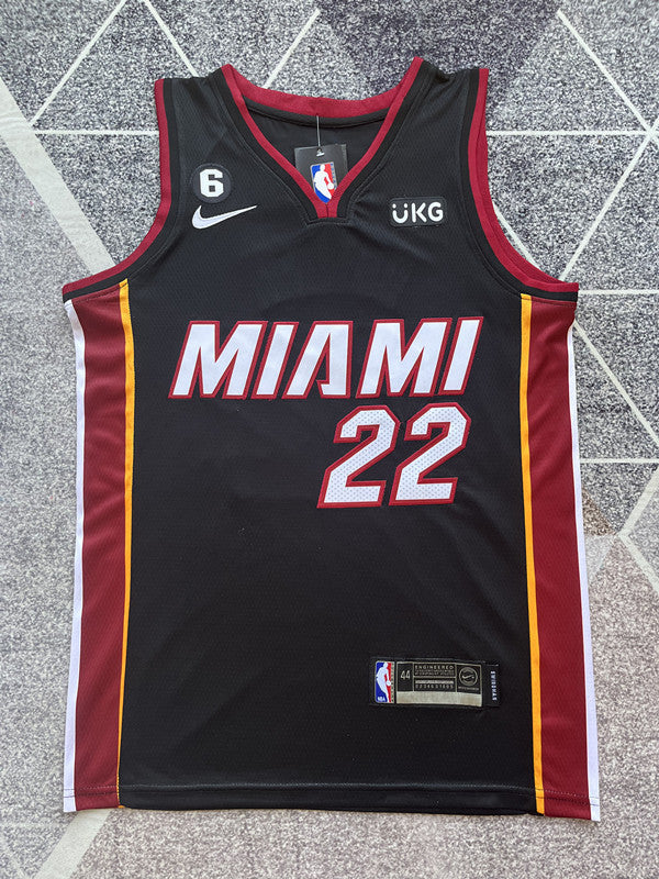 Miami Black Basketball Jersey #22 front view [SPMERGE:P282:front]