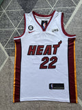 White Miami Heat basketball jersey, full front view