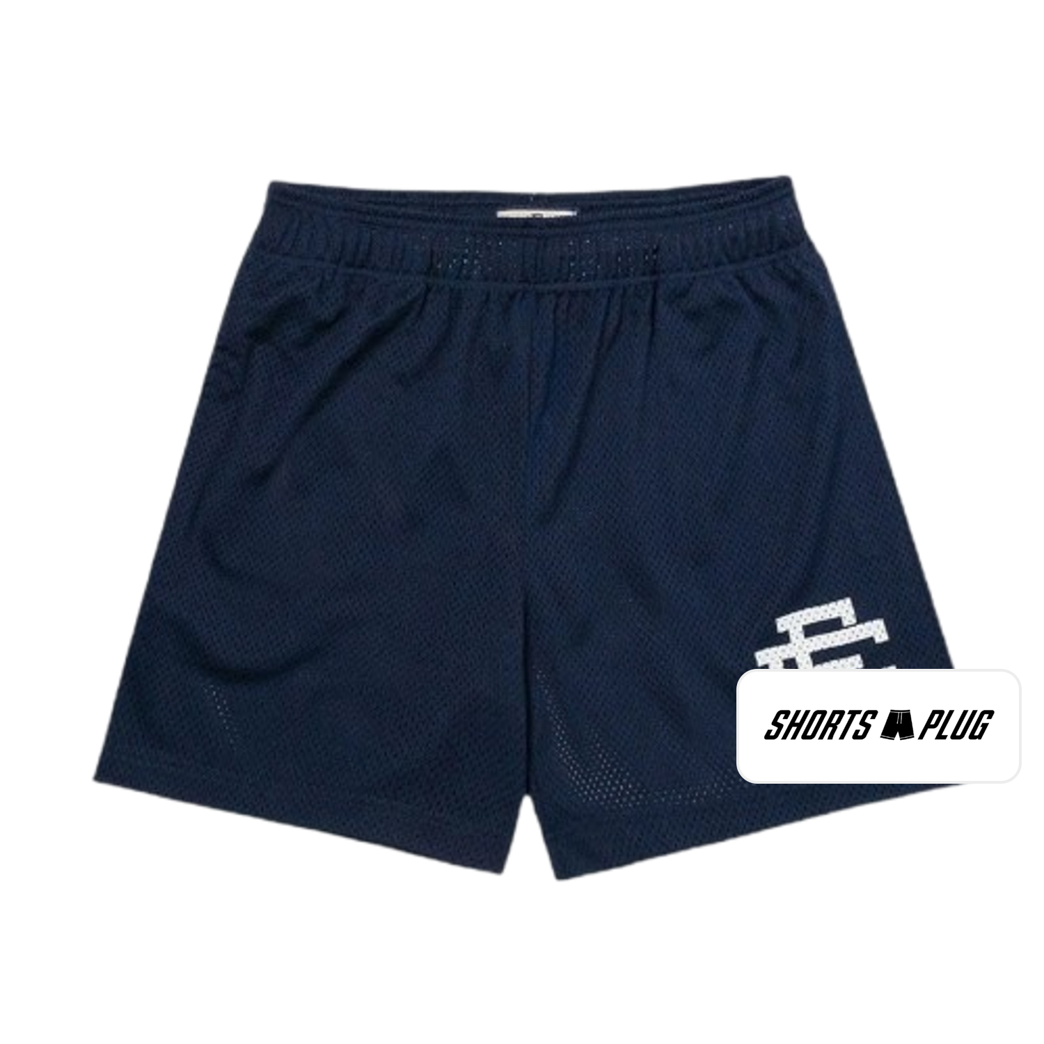 Midnight Navy mesh shorts - front product view