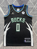 Milwaukee Black Statement Basketball Jersey #0 front view [SPMERGE:P306:front]