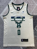 Milwaukee Cream Basketball Jersey #0 front view [SPMERGE:P308:front]