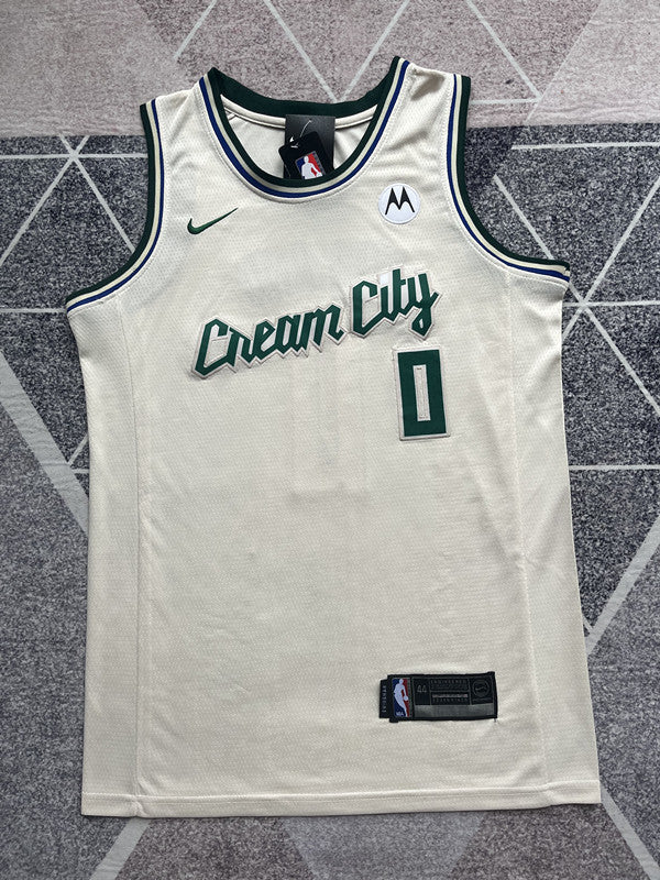 Milwaukee Cream City Crew Neck Basketball Jersey #3 front view [SPMERGE:P317:front]