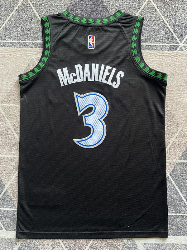 Minnesota Black Basketball Jersey #3 back view [SPMERGE:P202:back]