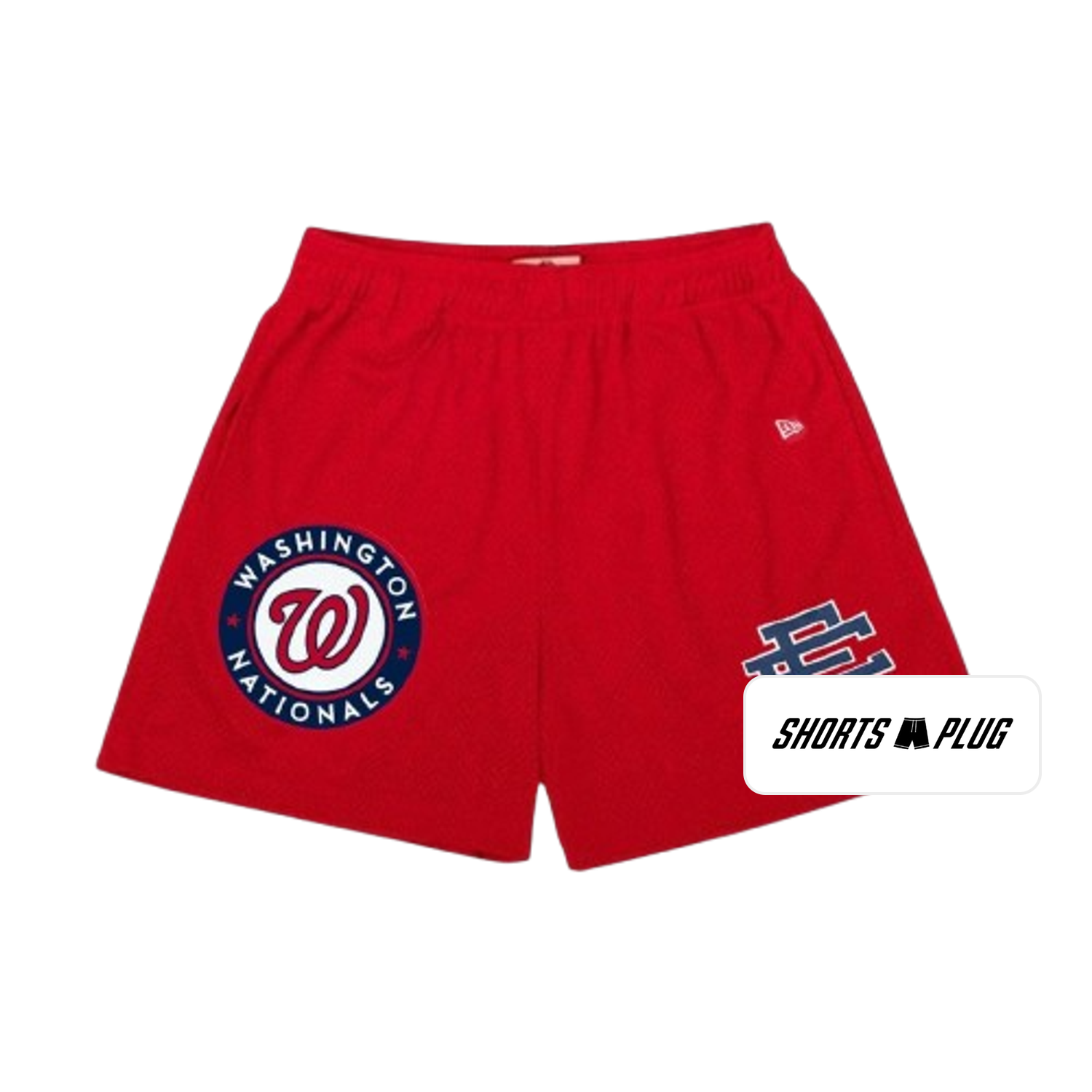 Nationals Red mesh shorts - front product view