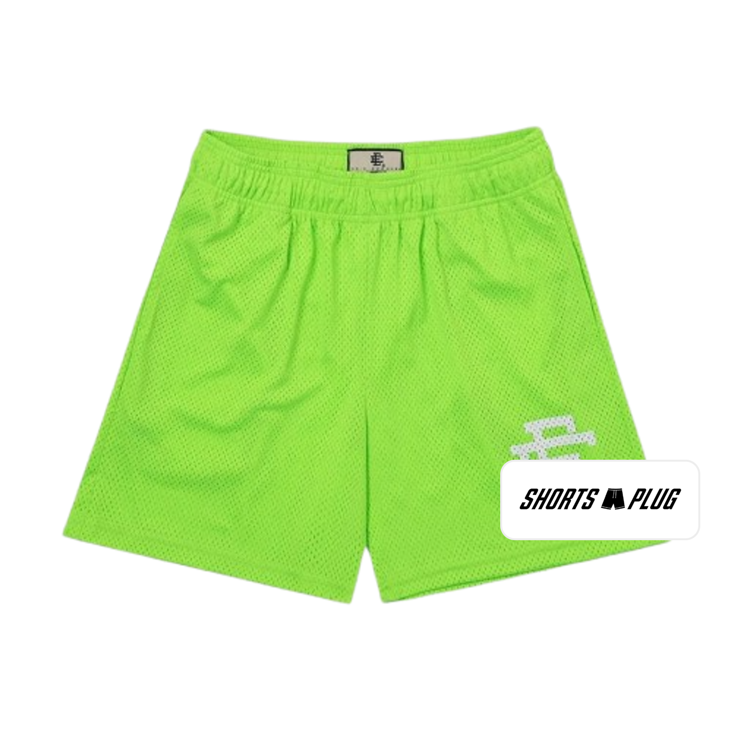 Neon Volt mesh shorts - front product view