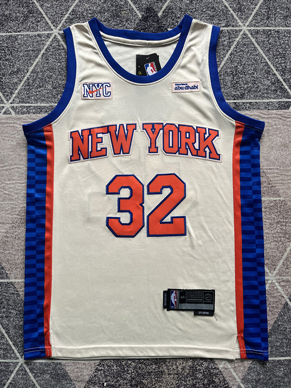 New York 2026 Off-White City Edition Basketball Jersey #32 front view [SPMERGE:P094:front]