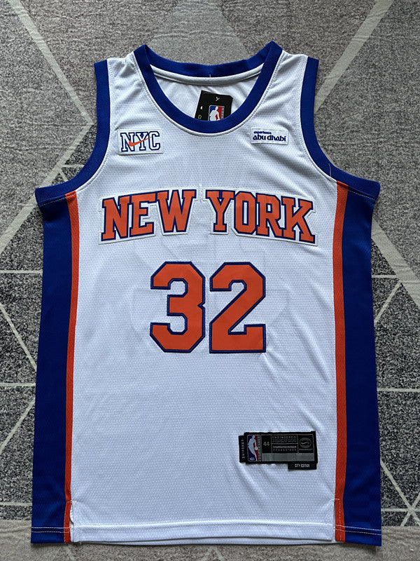 New York 2026 White City Edition Basketball Jersey #32 front view [SPMERGE:P093:front]