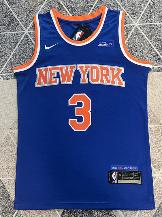 New York Blue Basketball Jersey #3 front view [SPMERGE:P191:front]